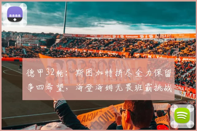 德甲32轮：斯图加特拼尽全力保留争四希望，海登海姆无畏班霸挑战_比赛_霍芬_胜利